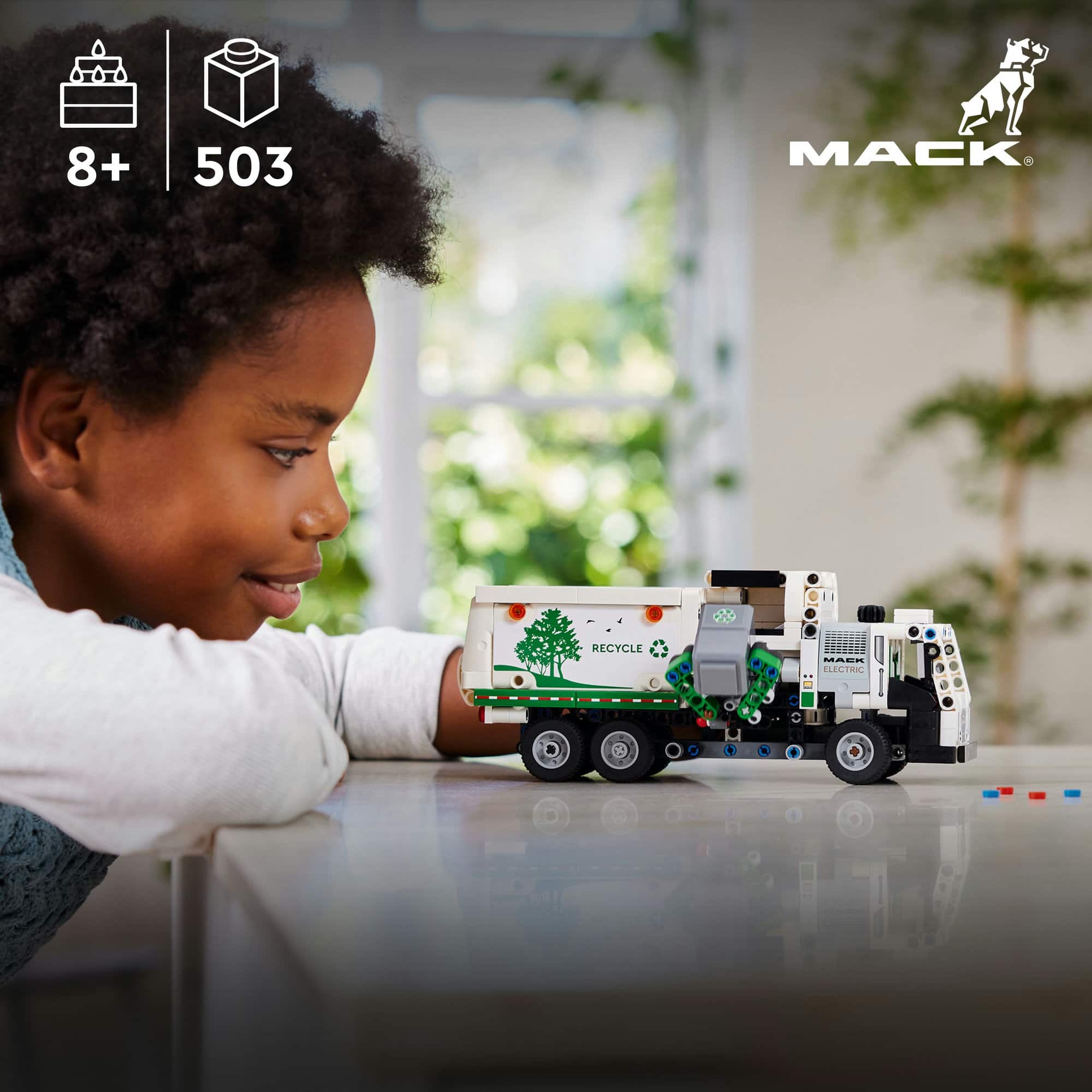 LEGO® Technic™ Mack® LR Electric Garbage Truck 42167